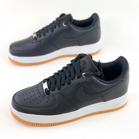 NEW Nike Air Force 1 ‘07 PRM AF1 Black Sneakers - Picture 3 of 8